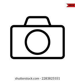 illustration of camera line icon 
