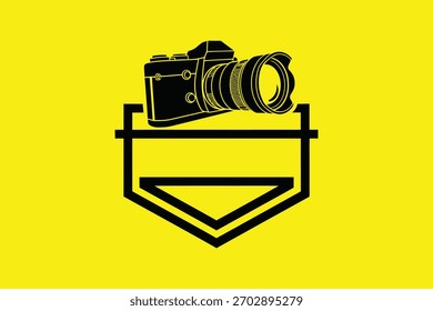 Illustration des Kamera-Logo-Designs eps 10