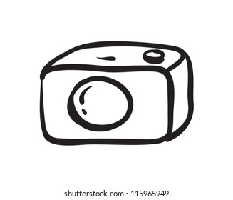 illustration of a camera on a white background