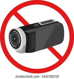 
Illustration of camera prohibition mark.