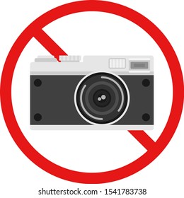 
Illustration of camera prohibition mark.