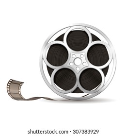 Illustration of camera reel, EPS 10 contains transparency