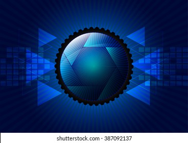 Illustration of camera shutter