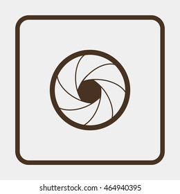 Illustration of camera shutter.