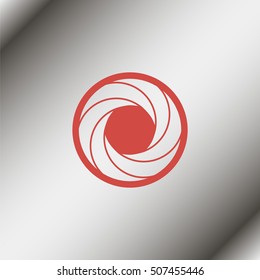 Illustration of camera shutter.