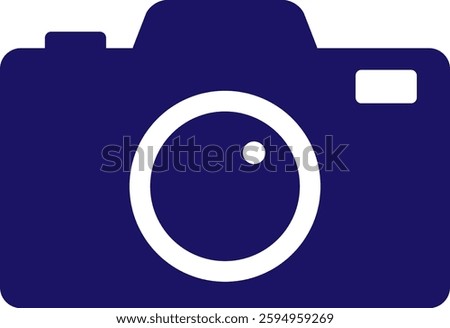 An illustration of a camera silhouette icon.