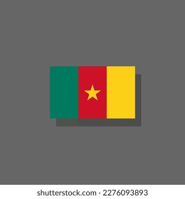 Illustration of Cameroon flag Template