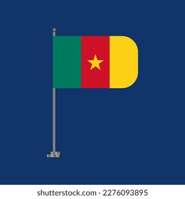 Illustration of Cameroon flag Template
