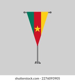 Illustration of Cameroon flag Template