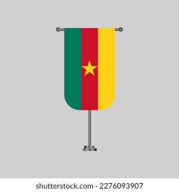 Illustration of Cameroon flag Template