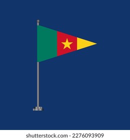 Illustration of Cameroon flag Template