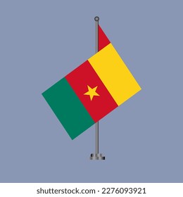 Illustration von Kamerun-Flaggenvorlage