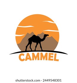 illustration of a cammel with a crown