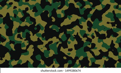 illustration camouflage vector. pattern green black brown art.