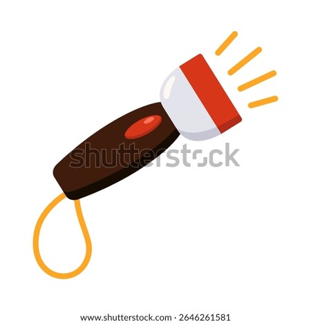 Illustration of a Camping Flashlight