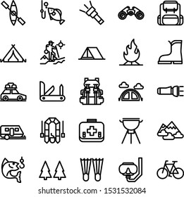 illustration of camping flat icon