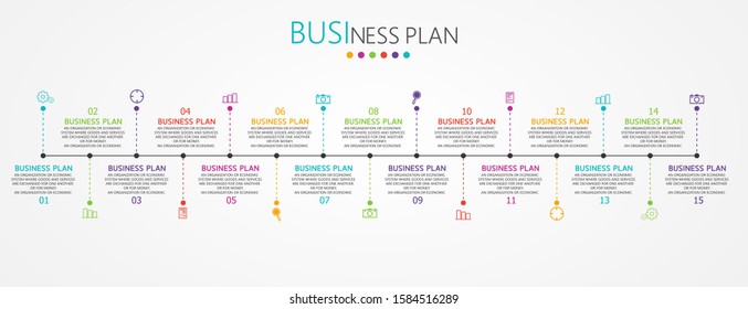 illustration Can be used for process, presentations, layout, banner,info graph There are 15 steps or layers.