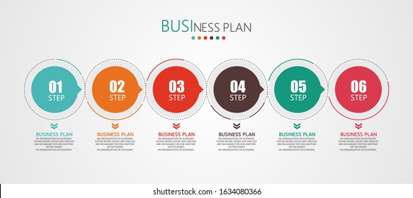 illustration Can be used for process, presentations, layout, banner,info graph There are 6 steps or layers.