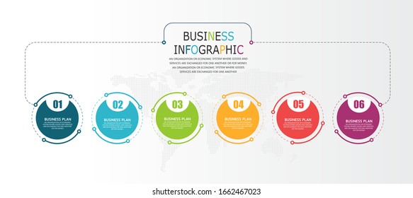 illustration Can be used for process, presentations, layout, banner,info graph There are 6 steps or layers.