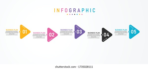 illustration Can be used for process, presentations, layout, banner,info graph There are 5 steps or layers.