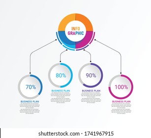 illustration Can be used for process, presentations, layout, banner,info graph There are 4 steps or layers.