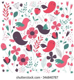 Illustration can be used for wallpaper, pattern fills, web page background, surface textures.