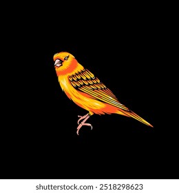 illustration of a canary. canary vector for the best logo.