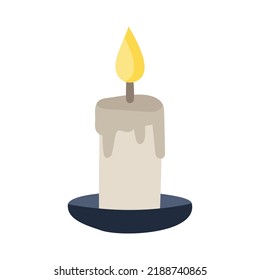 Illustration of candle icon vector for Halloween