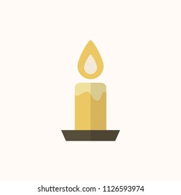 Illustration of a candle, the light of god