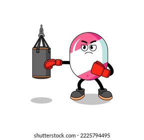 Illustration of candy boxer , character design