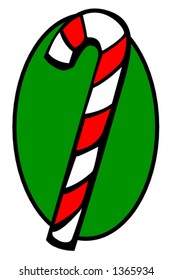 caña de caramelo de navidad