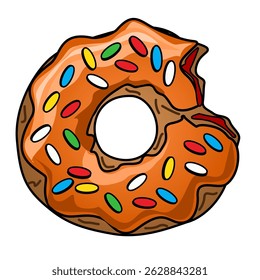 illustration of a candy donut