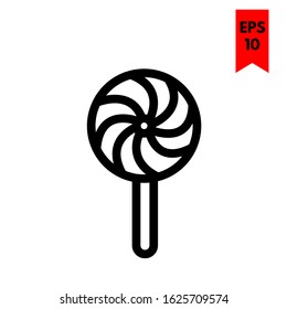 illustration of candy flat icon