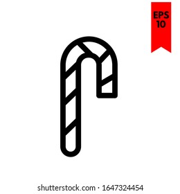 ilustración de icono plano de caramelo