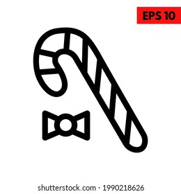 Illustration of candy line icon