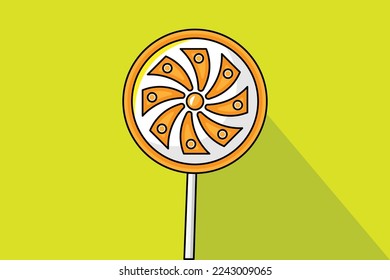 illustration of a candy lollipop vector design