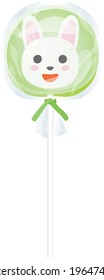 Illustration of candy of rabbit