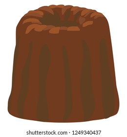 Illustration of the canele