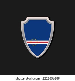 Illustration of Cape Verde flag Template