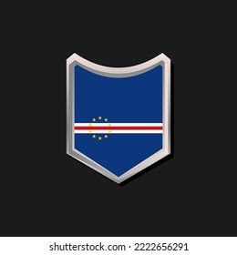 Illustration of Cape Verde flag Template