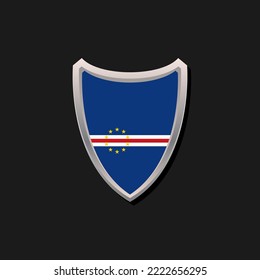 Illustration of Cape Verde flag Template