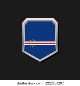 Illustration of Cape Verde flag Template