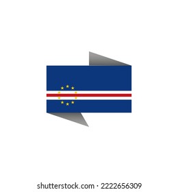 Illustration of Cape Verde flag Template