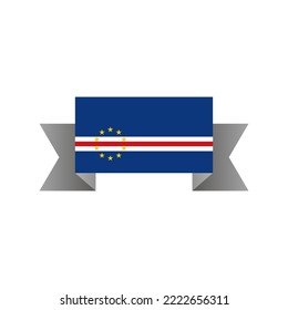 Illustration of Cape Verde flag Template