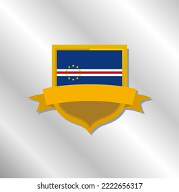 Illustration of Cape Verde flag Template