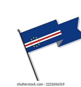 Illustration of Cape Verde flag Template