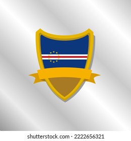 Illustration of Cape Verde flag Template