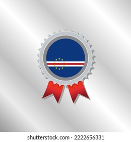 Illustration of Cape Verde flag Template