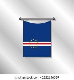 Illustration of Cape Verde flag Template