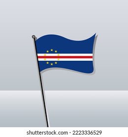 Illustration of Cape Verde flag Template